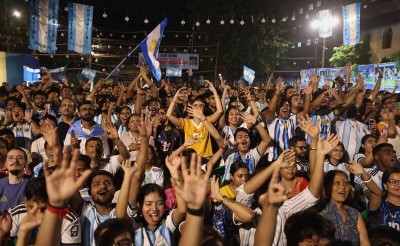 In Images: Scenes from Kolkata during FIFA World Cup final screening