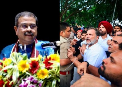 'Congress exploiting students for politics': Dharmendra Pradhan slams Rahul's PM house protest