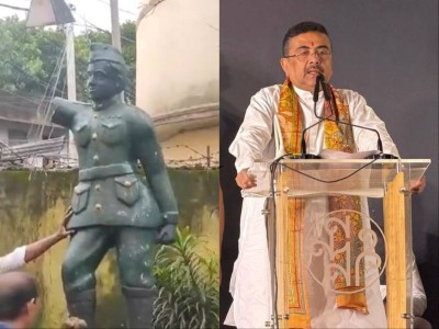 Netaji statue vandalised in Kolkata hours after CM Suvendu Adhikari's warning over disrespect