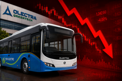 Olectra Greentech Q1 shocker: Revenue soars 66%, profit barely moves; shares crash 4%
