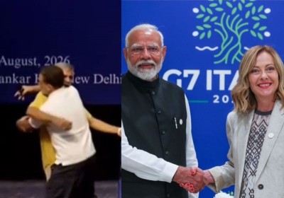 Rahul Gandhi's 'mock hug' taunt sparks row; Centre stresses 'mutual respect' with Italy