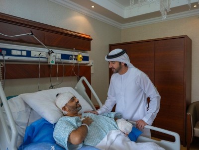 Dubai Crown Prince visits 'hero' pilot Smit Machchhar in hospital