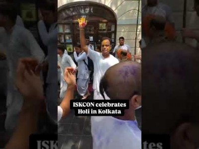 ISKCON celebrates Holi in Kolkata