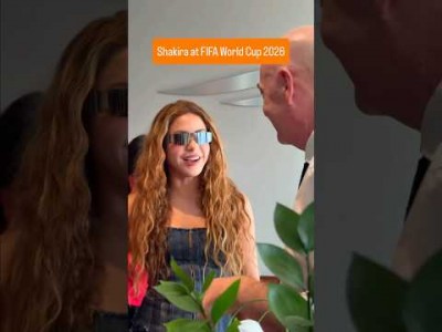 Shakira with FIFA President Gianni Infantino #shakira #gianniinfantino #fifaworldcup2026